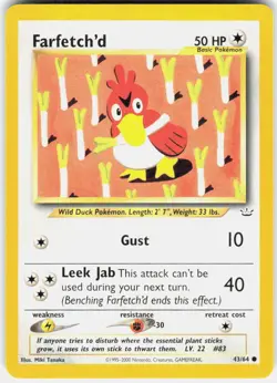 Farfetch'd 43/64 Neo Revelation Pokemon - Image 1