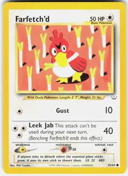 Farfetch'd 43/64 Neo Revelation Pokemon - Image 1