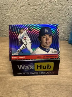 2025 Topps Platinum Anniversary Hideo Nomo Purple Vibrations #’d /250 Dodgers - Image 1