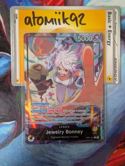 One Piece TCG Jewelry Bonney EB04-001 Leader Alt Art English Near Mint - Image 1