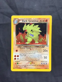 Pokemon Cards: Neo Destiny Rare Holo: Dark Tyranitar 11/105 - Image 1