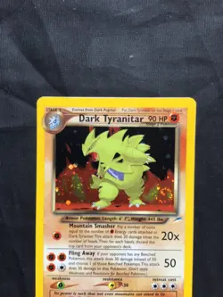 Pokemon Cards: Neo Destiny Rare Holo: Dark Tyranitar 11/105 - Image 2