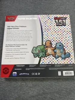 Pokemon TCG Scarlet & Violet 151 Poster Collection Box - New & Factory Sealed - Image 2