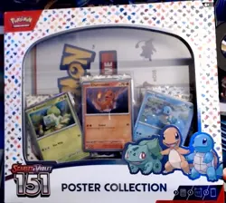 Pokemon TCG Scarlet & Violet 151 Poster Collection Box 3 Packs New Sealed 820650853166 - Image 1