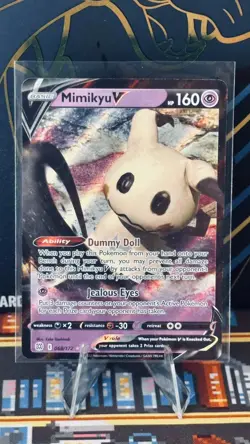 Mimikyu V Ultra Rare (062/163) Pokemon Battle Styles SWSH05 (62) - Image 1
