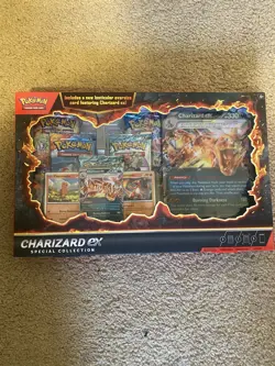 Pokemon TCG Charizard ex Special Collection Box with 5 Booster Packs Pokemon NEW - Image 1