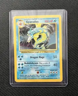 Gyarados 6/102 Base Set Unlimited Holo Rare 1999 EN 100HP Pokemon TCG - Image 1