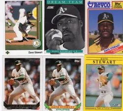 DAVE STEWART Lot of 25+ Different Premium Baseball Cards Oakland A's Athletics - Image 1