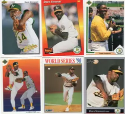 DAVE STEWART Lot of 25+ Different Premium Baseball Cards Oakland A's Athletics - Image 2