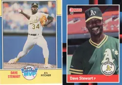 DAVE STEWART Lot of 25+ Different Premium Baseball Cards Oakland A's Athletics - Image 5