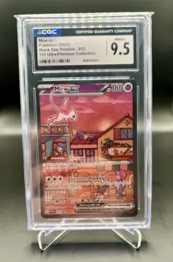 Pokemon Mew ex 151 CGC 9.5 Mint+ UPC Full Art Promo SVP EN 053 cgc - Image 1