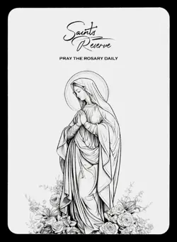 Saint's Reserve Mother Mary Terror of Demons Religious Trading Card Full Foil - Image 2