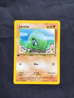 Pokemon Cards: Neo Discovery 1st Edition Common: Larvitar 57/75 - Image 1