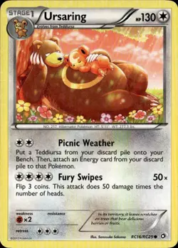 Ursaring Holo Common LTR Legendary Treasures: Radiant Collection RC16/RC25 LP - Image 1