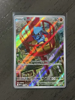 Pokemon TCG Riolu 010 Mega Evolution Promo Holo NM - Image 1