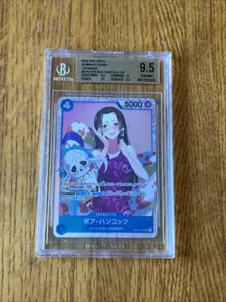 Boa Hancock OP01-078 SR ONE PIECE Card ROMANCE DAWN Japan Graded Beckett 9.5 - Image 2