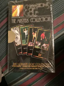 1997 Champions of Golf The Masters Collection Sealed Box Tiger Woods RC - Image 1
