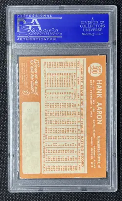 1964 Topps Hank Aaron #300 EX-MT PSA 6 - Image 2