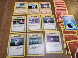 Shadowless Pokemon Card Lot - Machop 52/102, Machoke, Ponyta, Trainer/energies - Image 2