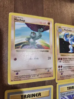 Shadowless Pokemon Card Lot - Machop 52/102, Machoke, Ponyta, Trainer/energies - Image 3