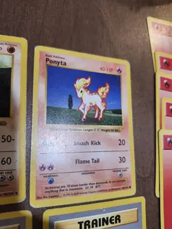 Shadowless Pokemon Card Lot - Machop 52/102, Machoke, Ponyta, Trainer/energies - Image 5