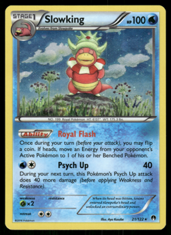Pokemon TCG - BREAKpoint - Slowking 21/122 Cosmos Holo - P - Image 1
