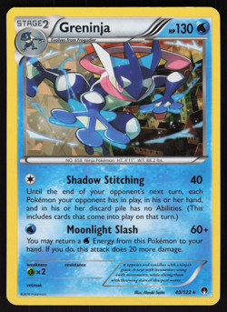 Pokemon TCG - BREAKpoint - Greninja 40/122 Cracked Ice Holo - P - Image 1