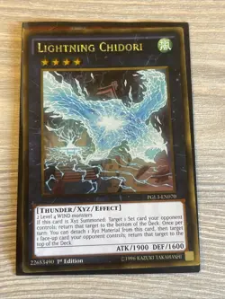 Lightning Chidori PGL3-EN070 Premium Gold: Infinite Gold Yu-Gi-Oh 1st Edition - Image 1