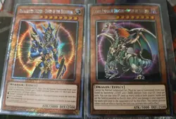 Black Luster Soldier & Chaos Emperor Dragon Platinum Envoy RA03 Yugioh NM-/LP+ - Image 1