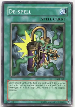 De-Spell SKE-028 Common Starter Deck: Kaiba Evolution Yu-Gi-Oh Unlimited LP - Image 1