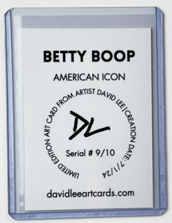 Betty Boop Limited Edition Artist Signed “American Icon” Trading Card 9/10 - Image 2