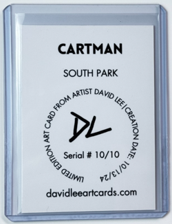 Cartman Limited Edition Artist Signed “South Park” Trading Card 10/10 - Image 2