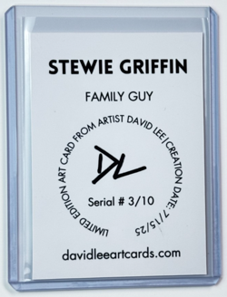 Stewie Griffin Limited Edition Artist Signed "Family Guy" Trading Card 3/10 - Image 2
