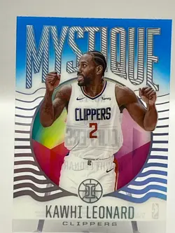 2020-21 Panini Illusions Mystique Card #19 Kawhi Leonard - Los Angeles Clippers - Image 3