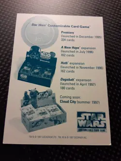 Decipher Star Wars CCG 2-Sided Card Game PROMO RARE -- Premiere/ANH/Hoth/More - Image 1