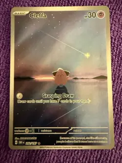 Pokemon TCG Cleffa Card 202/197 Obsidian Flames Illustration Rare NM/M - Image 1