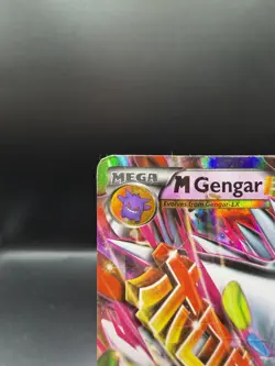 Pokemon TCG M (Mega) Gengar EX XY Promo Black Star Ultra Rare Card XY166 DMG - Image 2