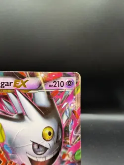 Pokemon TCG M (Mega) Gengar EX XY Promo Black Star Ultra Rare Card XY166 DMG - Image 3