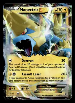 Manectric EX 23/119 EX Rare Holo Phantom Forces Pokemon Card - Image 2