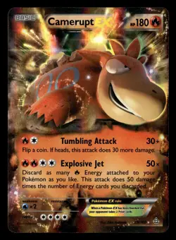 Camerupt EX 29/160 EX Rare Holo Primal Clash Pokemon Card - Image 2