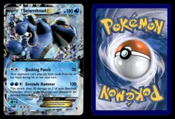 Seismitoad EX 20/111 EX Rare Holo Furious Fists Pokemon Card - Image 1