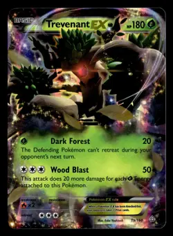 Trevenant EX 19/160 EX Rare Holo Primal Clash Pokemon Card - Image 2