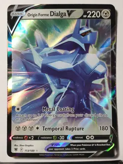 HOLO Origin Form Dialga V 113/189 NM Astral Radiance Pokemon Card - $2 Shipping - Image 1