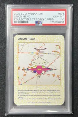 PSA 10 LOUIS VUITTON x MURAKAMI Trading card ONION HEAD 004 - Image 1