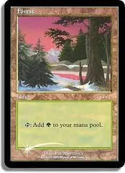 Forest (Arena 2001 Ice Age) FOIL Promo HEAVILY PLD Land Special CARD ABUGames - Image 1