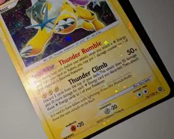 Pokemon Card Secret Wonders Raikou 16/132 Holo SWIRL HOLO BLEED - Image 3