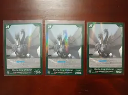 Godzilla Card Game TCG EBP02-068 R Rare Foil Mecha-King Ghidorah x3 Copies - Image 1