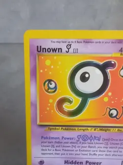 Pokemon Unown J 38 Wizards Black Star Promo TCG Card - Image 3