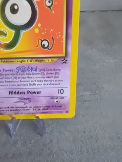 Pokemon Unown J 38 Wizards Black Star Promo TCG Card - Image 5