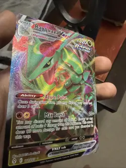 Pokemon TCG Rayquaza VMAX Holo Ultra Rare Card Evolving Skies 111/203 NM/Mint - Image 2